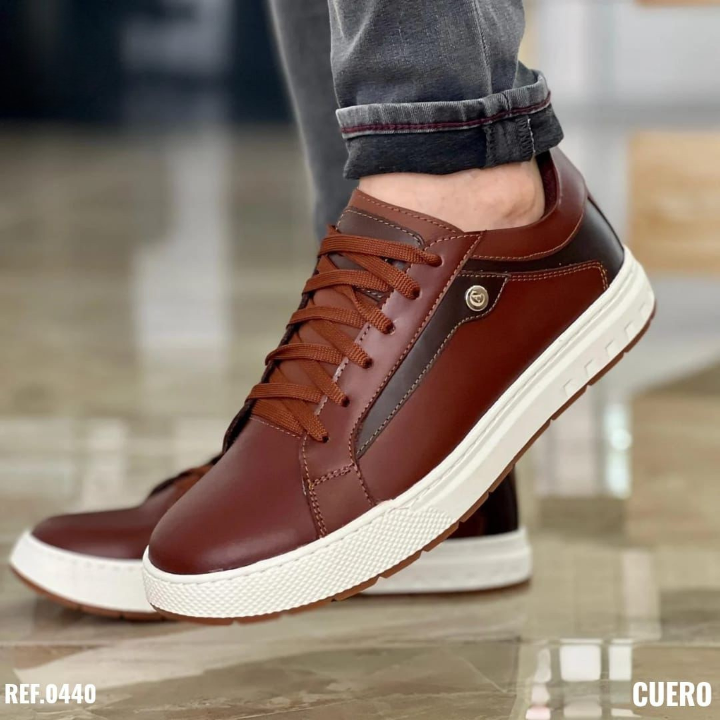 Bolichero Casual para Caballero 100% Cuero – Estilo Premium con Acabado Elegante