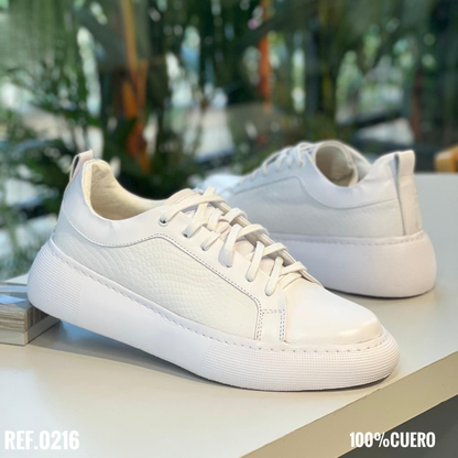 Deportivo en Cuero 100% con Suela EVA – Ligereza Premium y Comodidad Superior