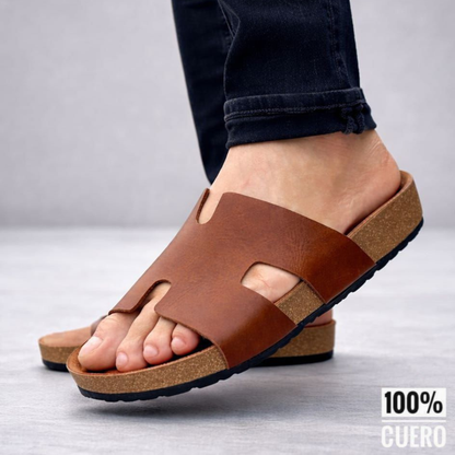Sandalia Romana para Caballero 100% Cuero – Estilo Artesanal con Presencia Premium