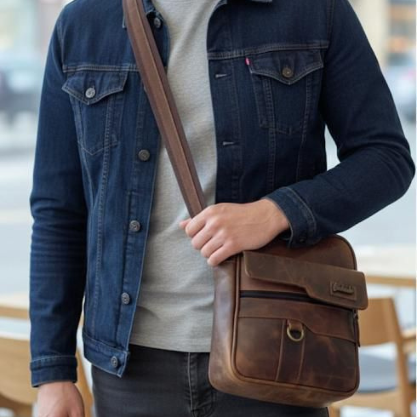 Carriel para Caballero 100% Cuero – Elegancia Artesanal con Estilo Premium