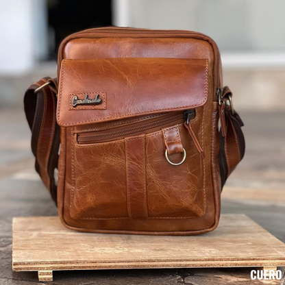 Carriel para Caballero 100% Cuero – Elegancia Artesanal con Estilo Premium