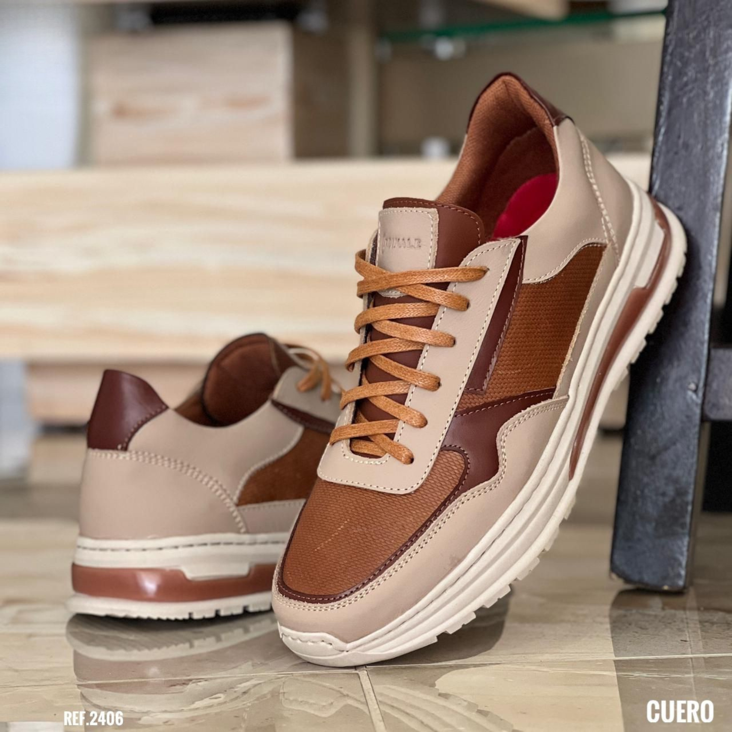 Sport Encerado para Caballero 100% Cuero – Estilo Urbano Premium con Acabado Artesanal