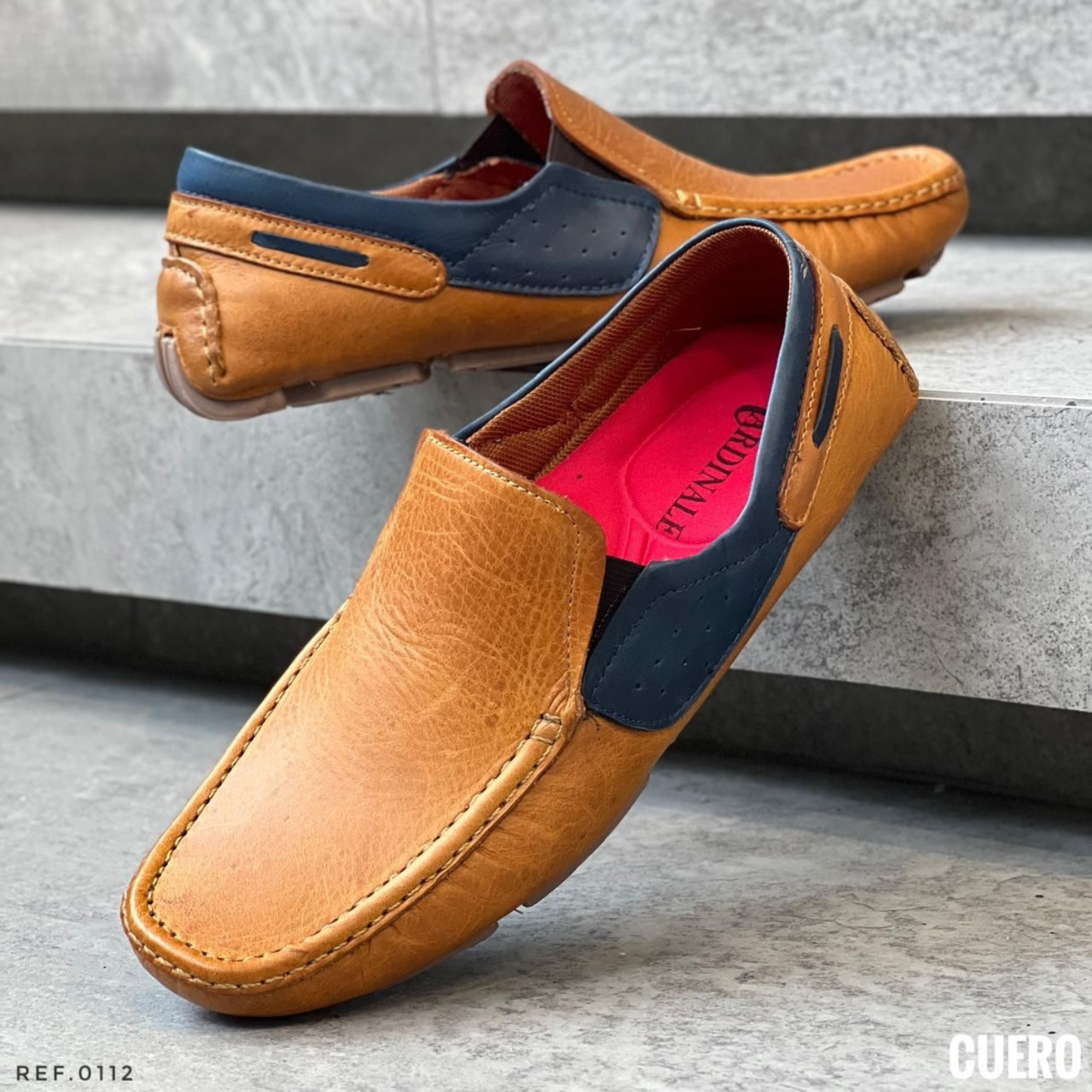 Mocasín Tejido en Cuero Encerado – Estilo Artesanal con Acabado Premium