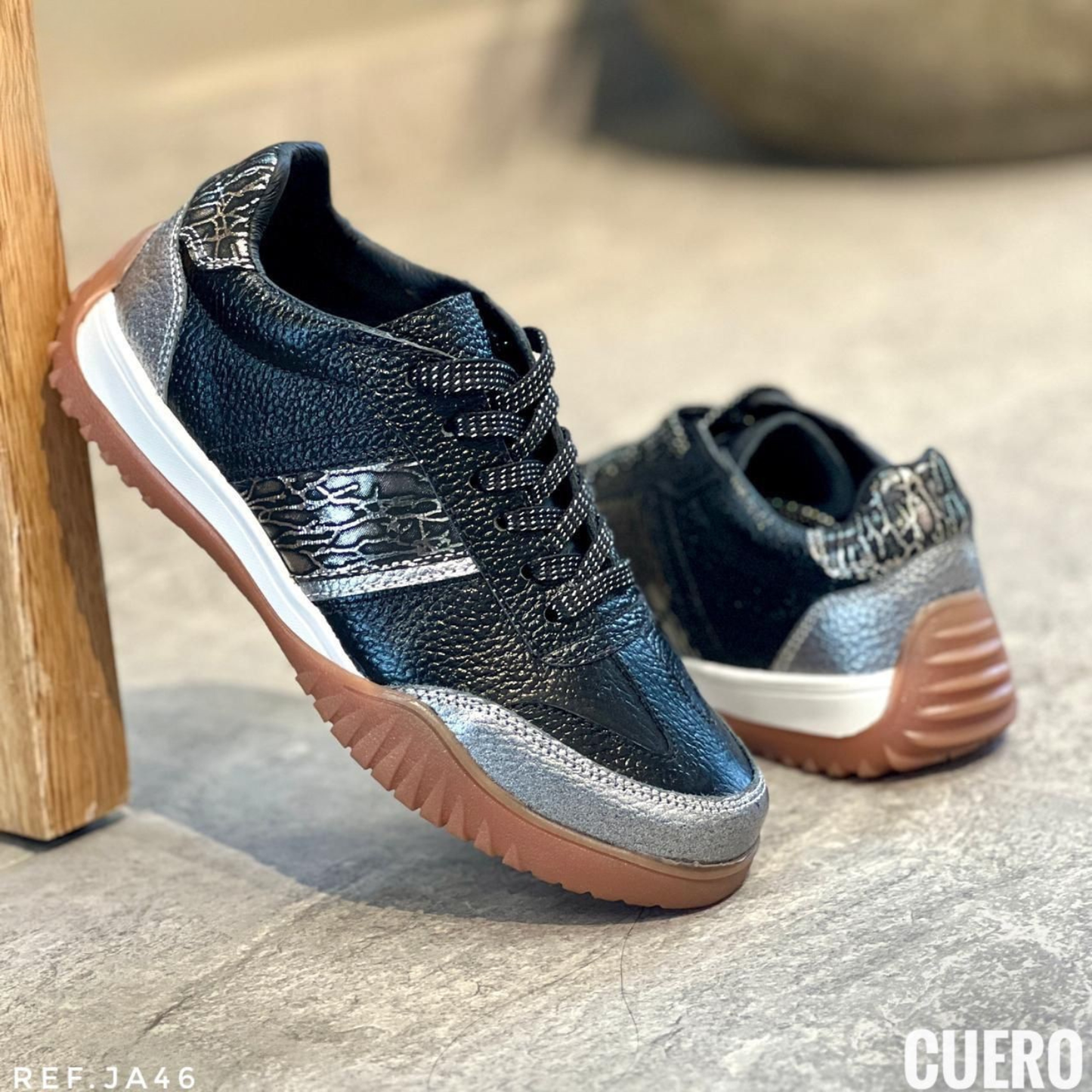 Bolichero JA 46 para Dama 100% Cuero – Elegancia Clásica con Acabado Premium
