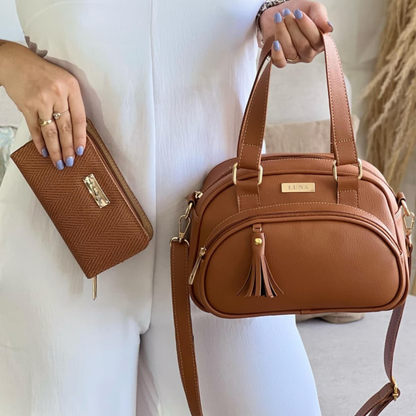 Combo Cartera y Billetera para Dama – Elegancia Práctica con Estilo Premium