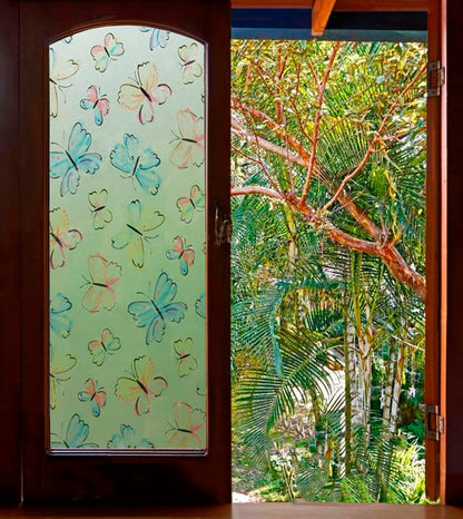Vinilo Decorativo Estilo Vitral 3D para Vidrios