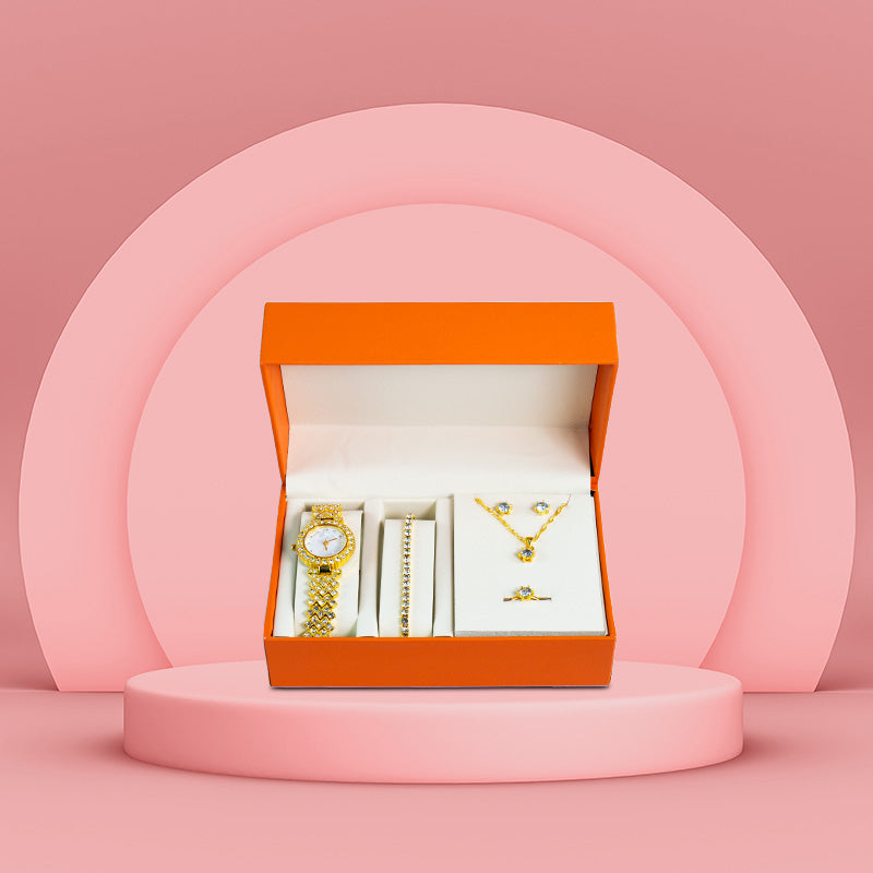 Kit Luxury Dama – Reloj + Joyería