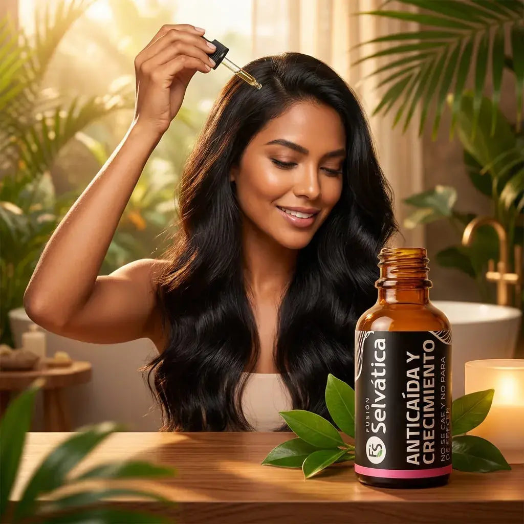Ampolleta capilar concentrada con extractos vegetales. Ayuda a fortalecer el cabello, mejorar su vitalidad y apoyar rutinas anticaída y de crecimiento capilar. Ideal para mezclar con shampoo o tratamientos.