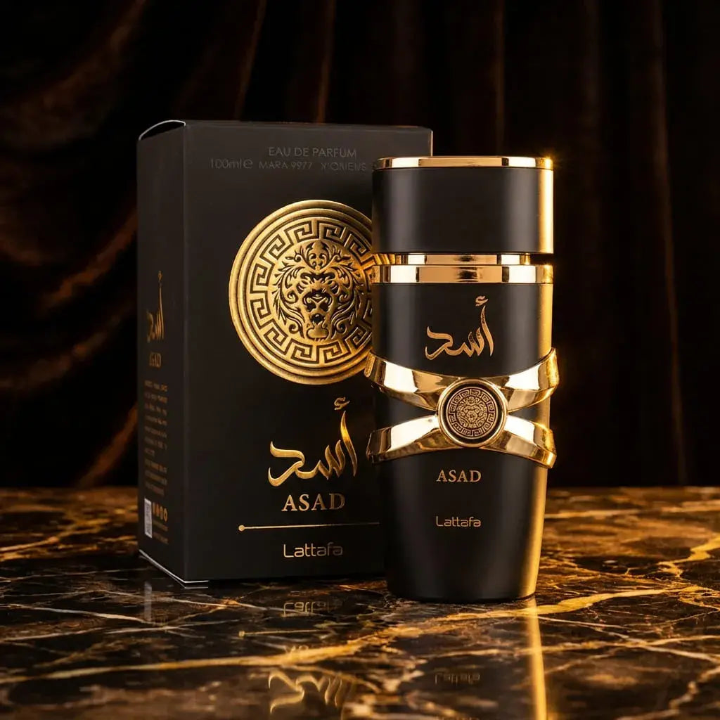 Perfume Asad™ para hombre con aroma intenso y larga duración, ideal para quienes buscan presencia, estilo y fijación prolongada.