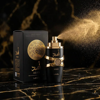 Perfume Asad™ para hombre con aroma intenso y larga duración, ideal para quienes buscan presencia, estilo y fijación prolongada.