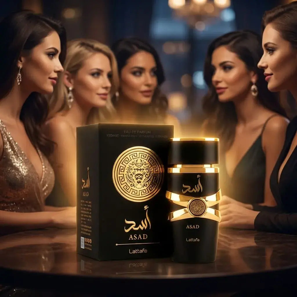 Perfume Asad™ para hombre con aroma intenso y larga duración, ideal para quienes buscan presencia, estilo y fijación prolongada.