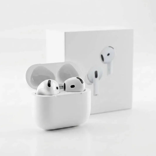 Aaudífonos Bluetooth 4 ANC con cancelación activa de ruido, control táctil, estuche de carga, puerto tipo C y autonomía hasta 30 horas para música y llamadas.