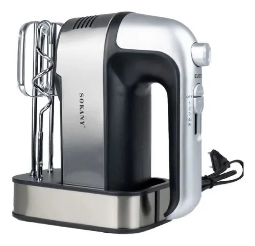 Batidora de mano Sokany SK-6627 800W con 5 velocidades y turbo. Ideal para batir, mezclar y amasar con potencia y resultados profesionales en cocina.
