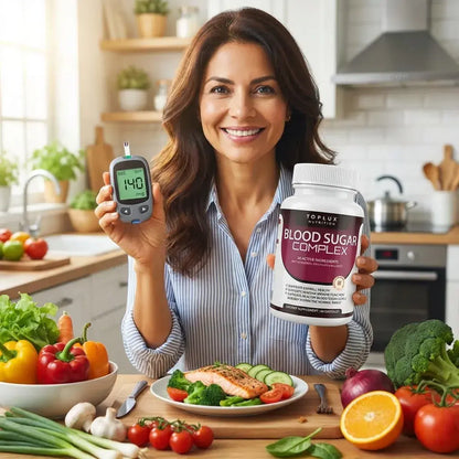 Suplemento natural que ayuda a controlar los niveles de azúcar en sangre como parte de un estilo de vida saludable y consciente.