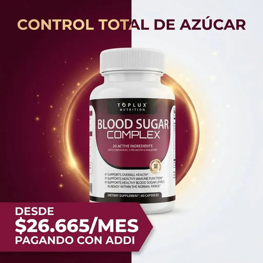 Suplemento natural que ayuda a controlar los niveles de azúcar en sangre como parte de un estilo de vida saludable y consciente.