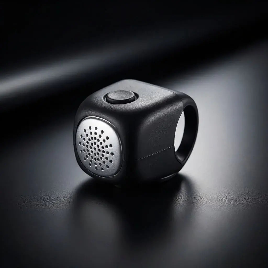 Bocina electrónica para bicicleta con sonido potente y diseño compacto. Ideal para mejorar la seguridad en recorridos urbanos o deportivos.