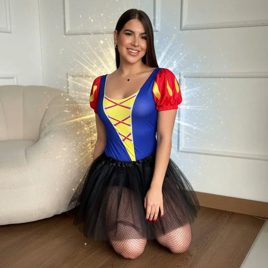 Body Halloween para mujer en tela piel de durazno, con diseño sublimado y corte embonado. Ideal para disfraces, fiestas y looks de Halloween.