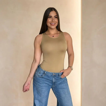 Compra body manga sisa para mujer en tela suave y elástica, talla única con ajuste perfecto, ideal para looks cómodos y versátiles.