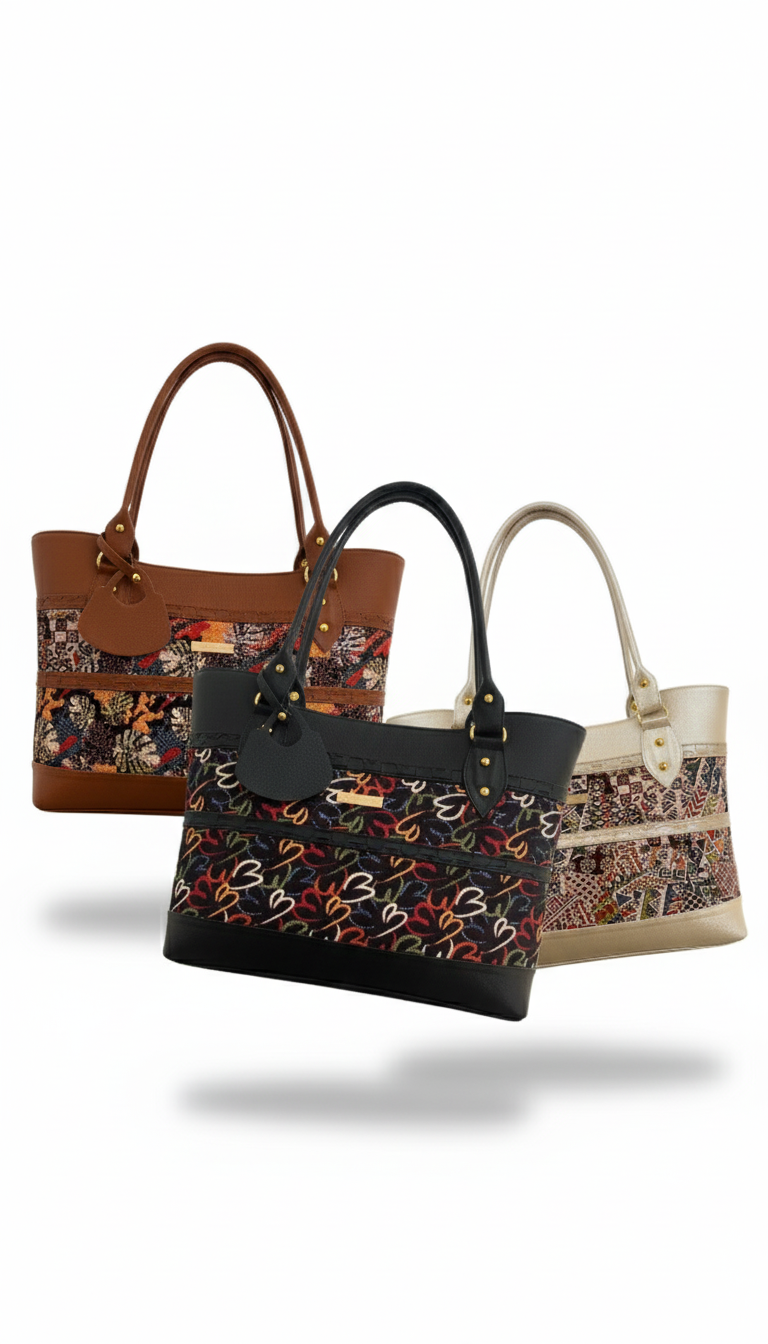Bolso Tribal edición especial en sintético tipo cuero con cierre en cremallera y amplio espacio interior. Elegante, versátil y perfecto para uso diario en Colombia.