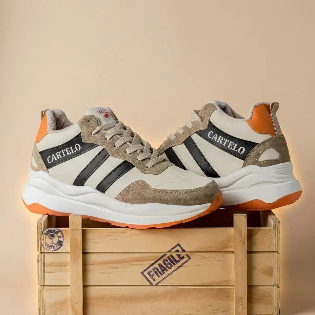 Botas Casuales Deportivas para Hombre. Calzado cómodo, liviano y resistente con malla, textil, material sintético y suela inyectada para uso diario.