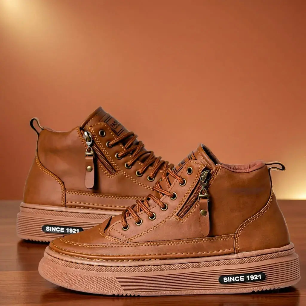 Botas Matrix Premium para Hombre con triple costura reforzada y suela antideslizante. Calzado robusto, cómodo y resistente para trabajo, uso diario y estilo casual.