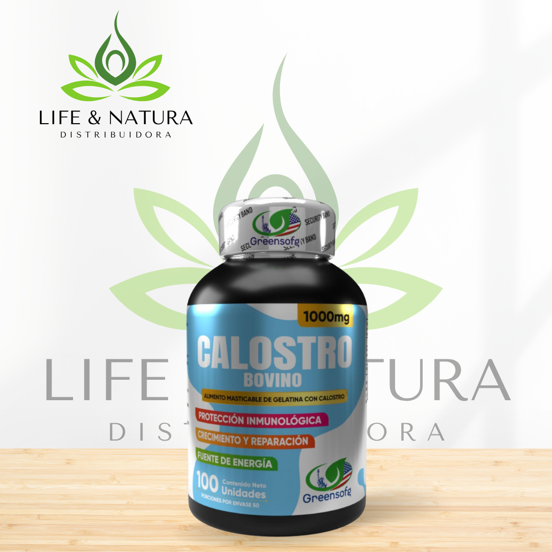 Calostro Bovino Softgel con Registro INVIMA, suplemento natural para complementar las defensas, el bienestar digestivo, la vitalidad y el cuidado diario.