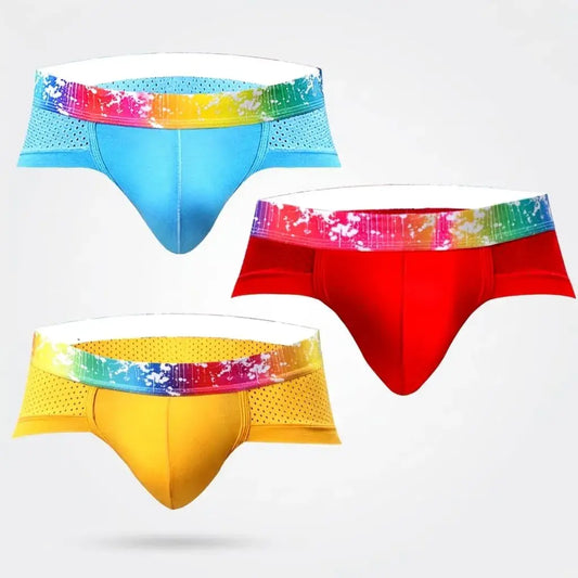 Calzoncillo en bambú lycrado para hombre con tejido suave, transpirable, elástico superior resistente y colores surtidos para comodidad diaria.