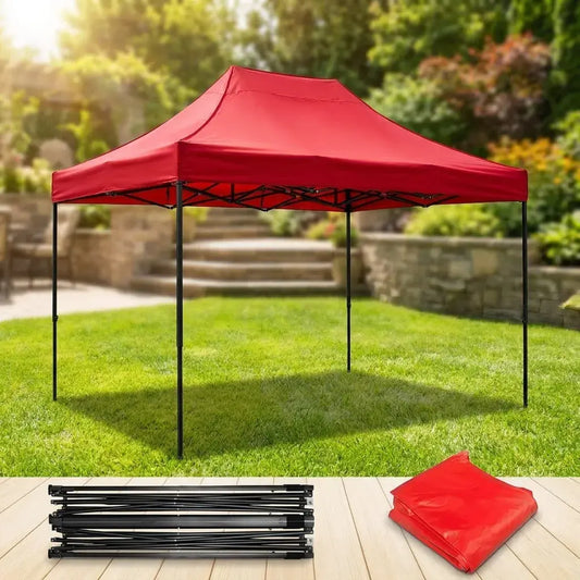 Carpa plegable 3x2 metros con estructura en acero reforzado, techo Oxford 600D impermeable, protección UV y cuatro niveles de altura para eventos y ventas.