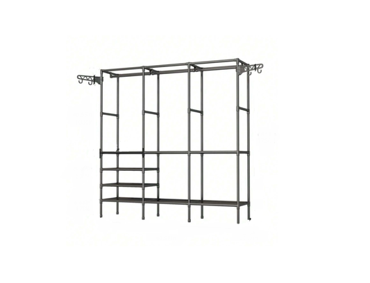 Closet Armario Triple Multifuncional X3, organizador abierto para ropa, zapatos, bolsos y accesorios. Ideal para dormitorio, apartamento, pasillo o almacenamiento en el hogar.