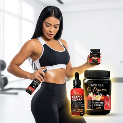 Combo proteína Curvy Shape™ diseñado para acompañar rutinas de bienestar femenino y ejercicio, ideal para integrar a hábitos diarios saludables.