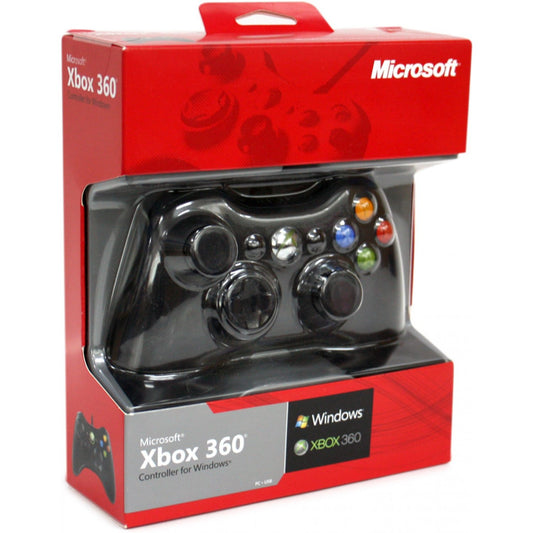 Control alámbrico USB para PC tipo Xbox 360, con diseño ergonómico, conexión USB 2.0, botones precisos y función de vibración compatible según el juego.
