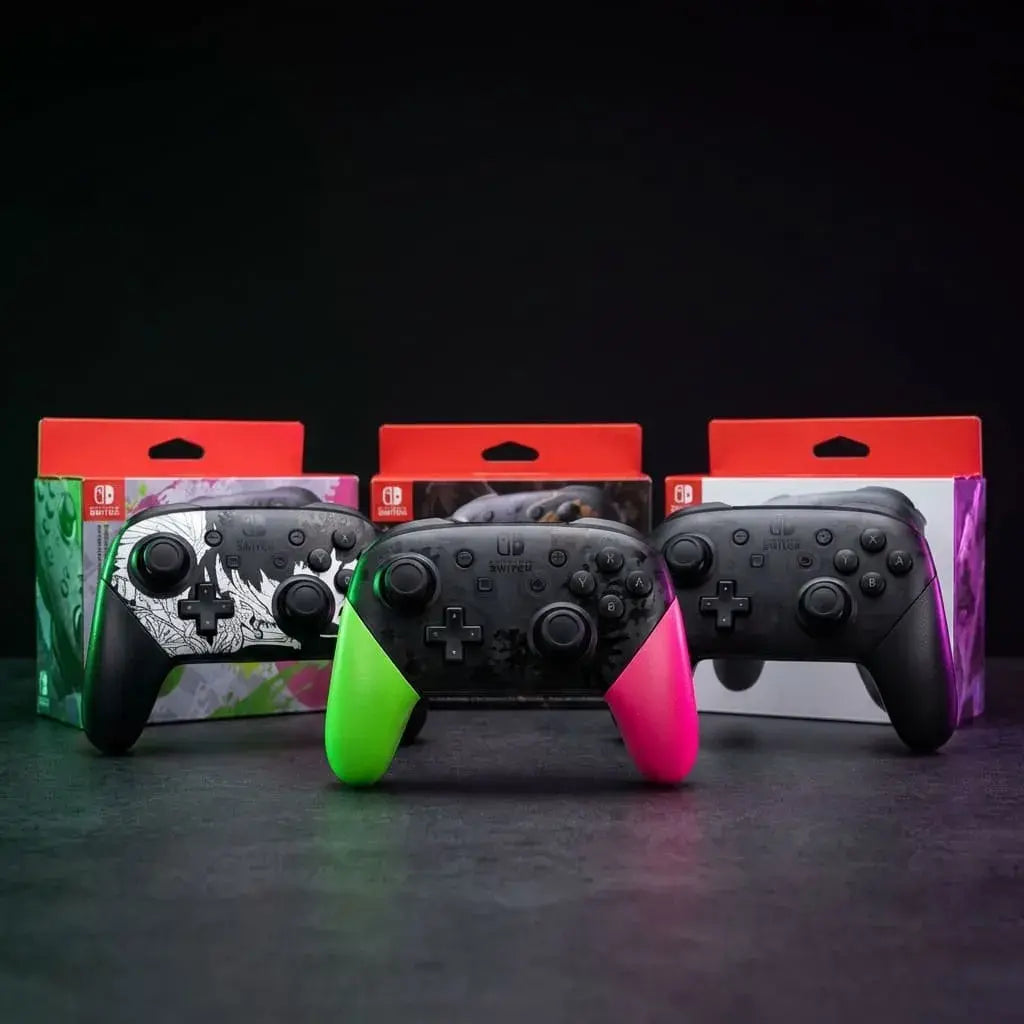 Control inalámbrico tipo Pro compatible con Nintendo Switch. Conexión Bluetooth, batería recargable y diseño ergonómico para gaming cómodo y preciso.