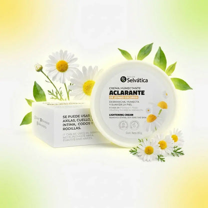 Crema aclarante corporal para zonas oscuras como axilas e ingles. Ayuda a mejorar el tono, la textura y la luminosidad de la piel con uso constante. Ideal para zonas delicadas.