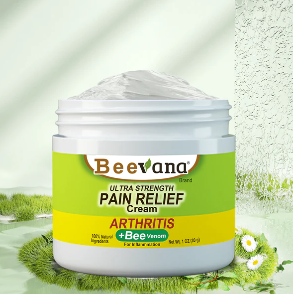 Crema de cuidado corporal con bee venom para uso tópico que aporta sensación de confort y frescura en zonas musculares y articulares.