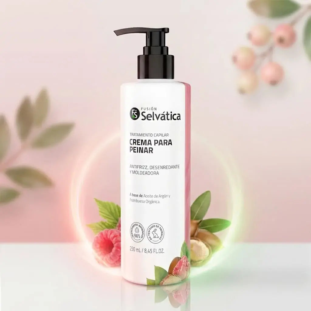 Crema de peinar para cabello liso y fino que ayuda a controlar el frizz, nutrir y facilitar el peinado sin dejar el cabello pesado. Ideal para uso diario con acabado natural.
