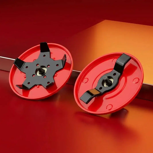 Cuchilla cortacésped para desbrozadora DROPS en metal resistente, ideal para cortar césped denso, maleza, arbustos y mantener jardines o áreas verdes.