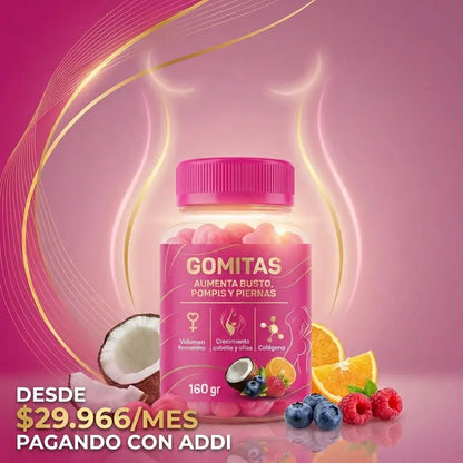 Gomitas Curvy Balance™ para acompañar rutinas diarias de bienestar femenino, postura y activación corporal de forma práctica y agradable.