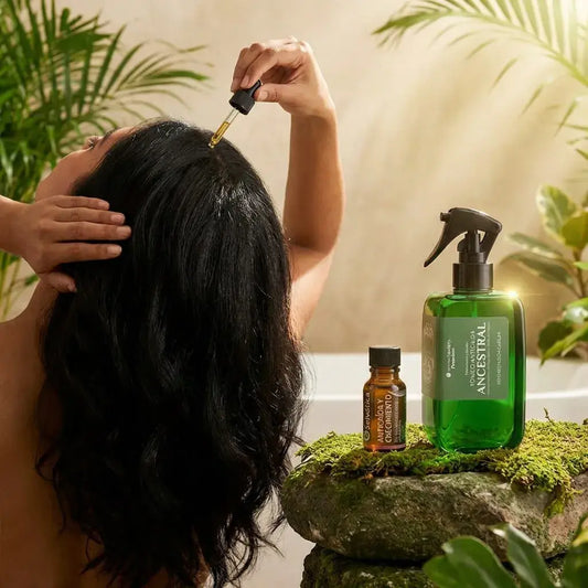 Dúo capilar premium con tónico ancestral y ampolleta intensiva. Apoya el fortalecimiento del cabello y el cuidado profundo del cuero cabelludo con ingredientes naturales.