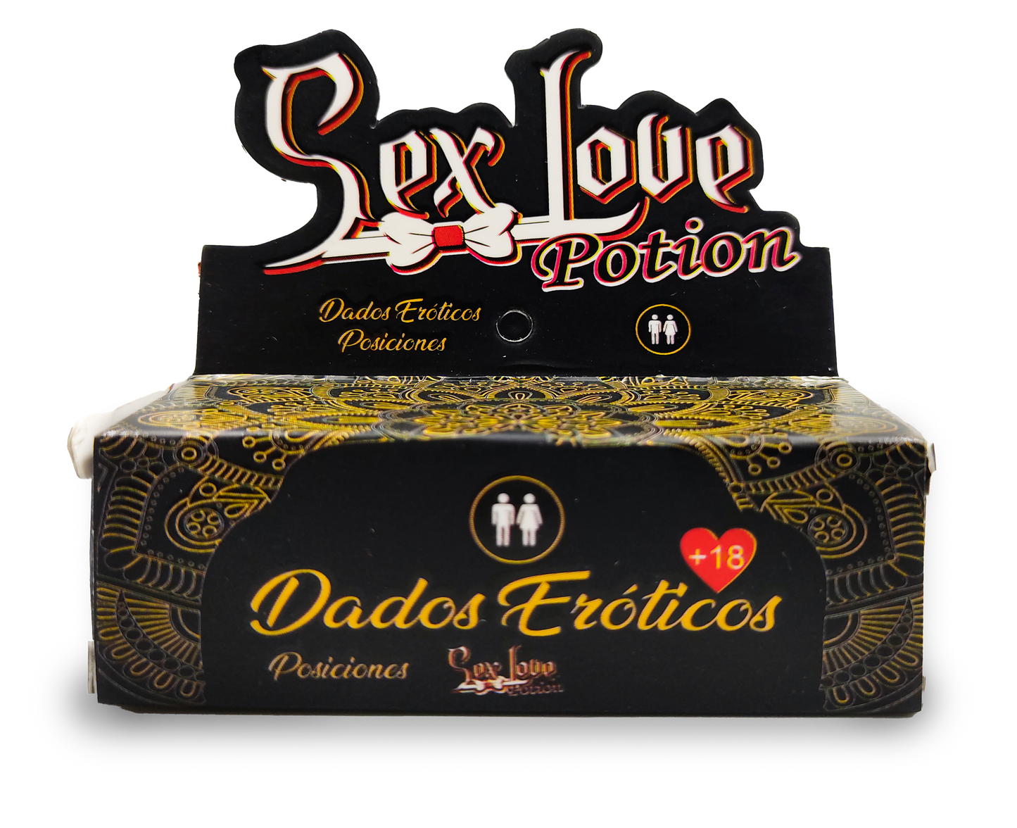 Dados Eróticos Posiciones Hetero para parejas adultas. Juego compacto con acciones, lugares y posiciones para añadir diversión, espontaneidad y complicidad
