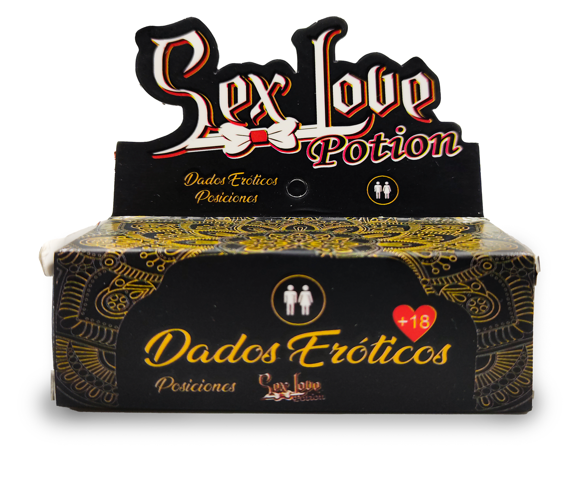 Dados Eróticos Posiciones Hetero para parejas adultas. Juego compacto con acciones, lugares y posiciones para añadir diversión, espontaneidad y complicidad