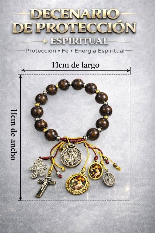 Compra decenario grande de santos católico, ideal para oración diaria, fortalecimiento de la fe y acompañamiento espiritual.