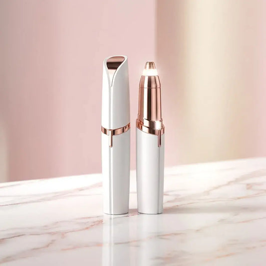 Depiladora facial tipo labial sin irritación, portátil y recargable, ideal para eliminar vello facial de forma suave y discreta.