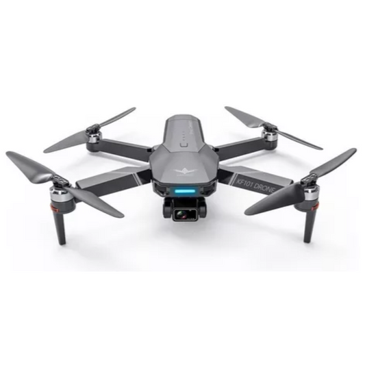 Drone 4K con estabilización EIS y gimbal de 3 ejes. Captura videos estables con modos inteligentes y hasta 30 minutos de vuelo.