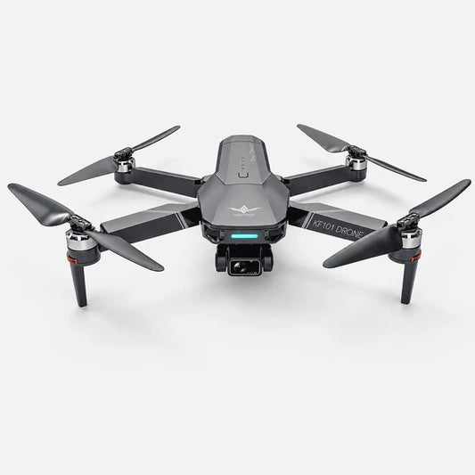 Drone 4K con estabilización EIS y gimbal de 3 ejes. Captura videos estables con modos inteligentes y hasta 30 minutos de vuelo.