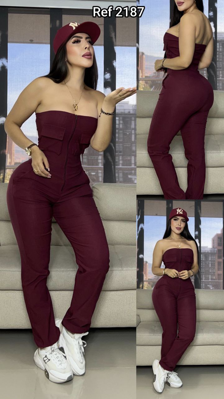 Compra enterizo deportivo strapless en bengalina licrada, talla única y múltiples colores disponibles. Moda fitness femenina con envío rápido en Colombia.
