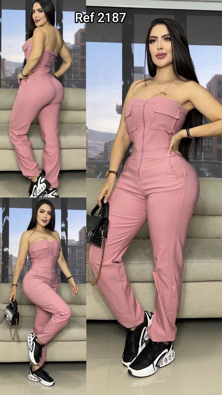 Compra enterizo deportivo strapless en bengalina licrada, talla única y múltiples colores disponibles. Moda fitness femenina con envío rápido en Colombia.