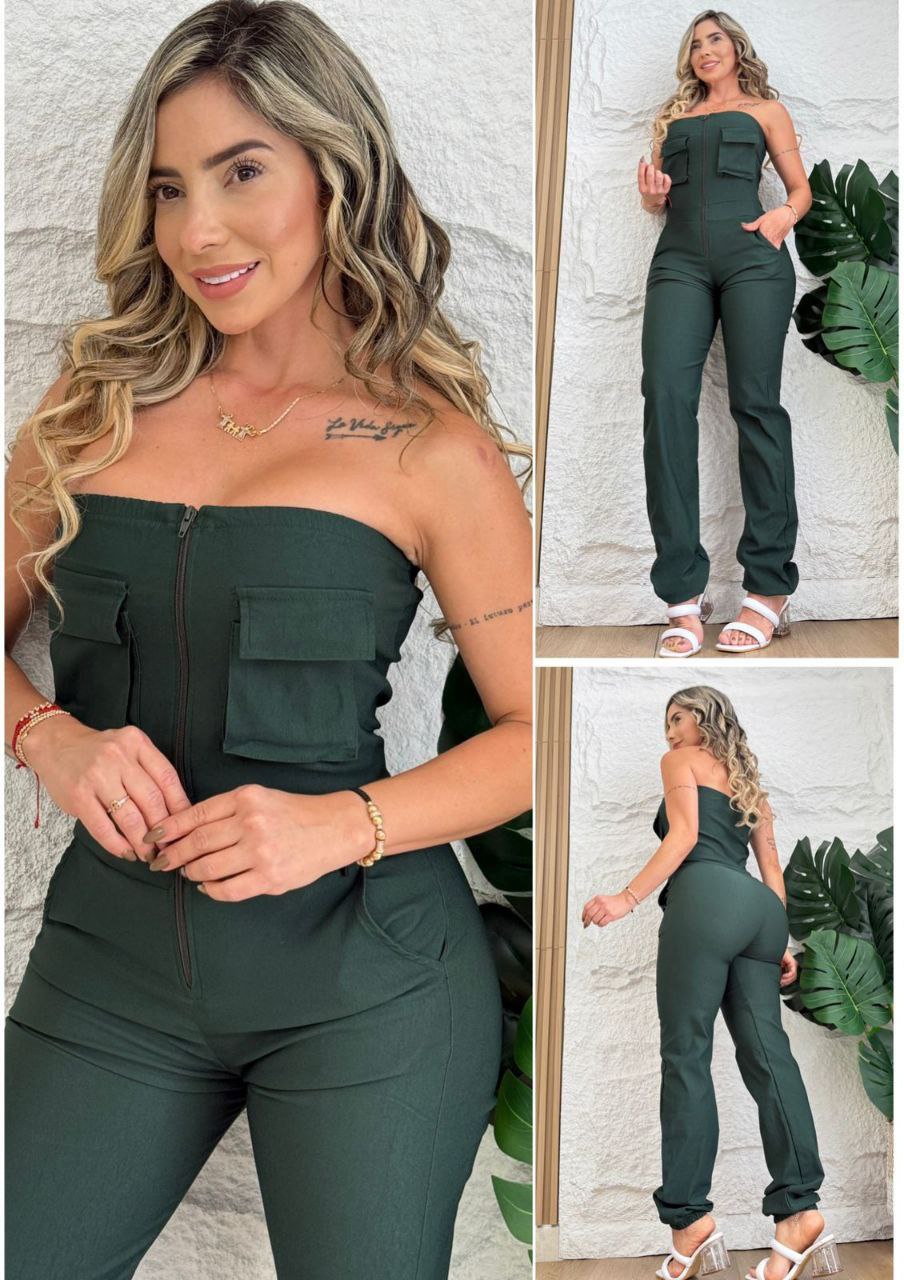 Compra enterizo deportivo strapless en bengalina licrada, talla única y múltiples colores disponibles. Moda fitness femenina con envío rápido en Colombia.