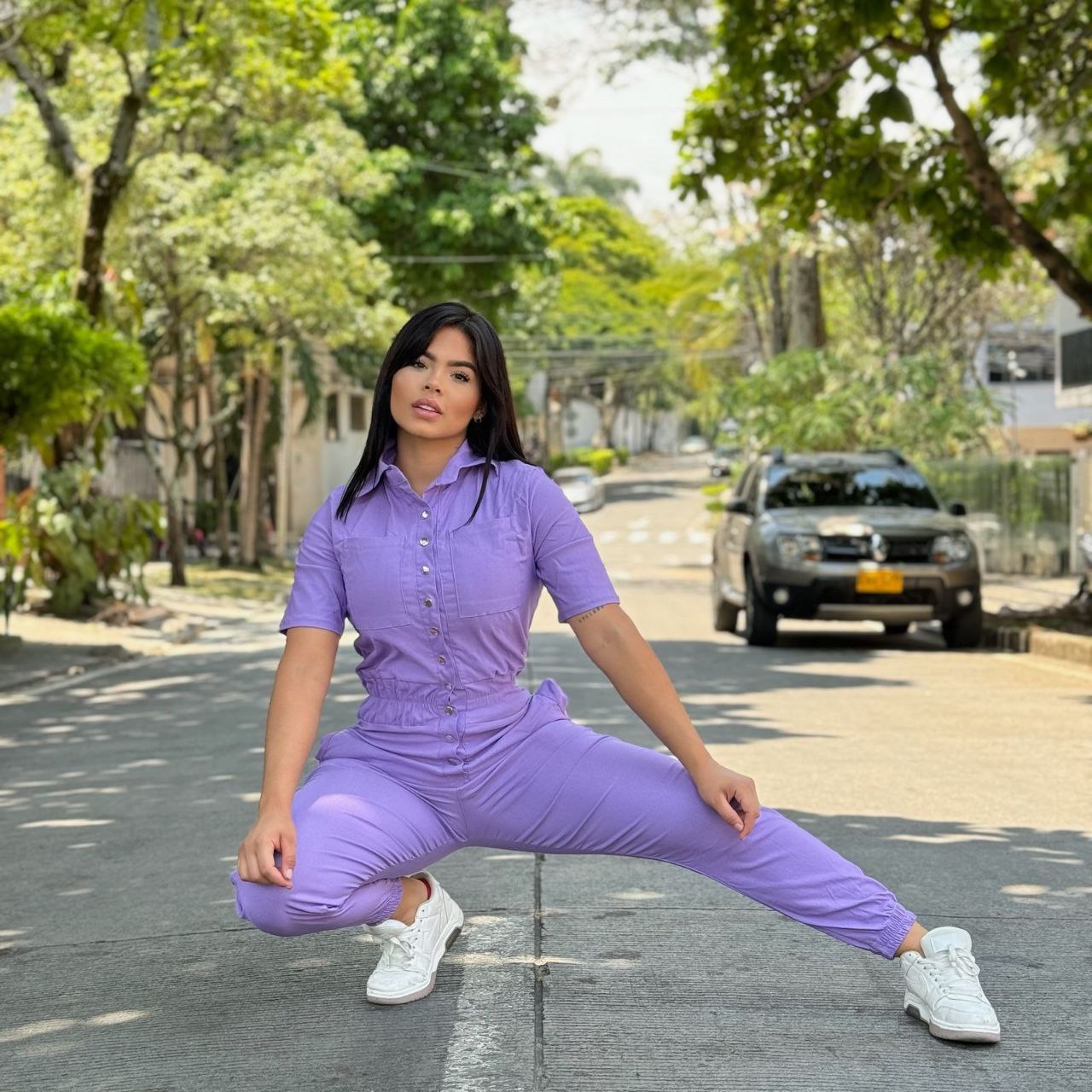 Compra enterizo para mujer Ref 0058J en bengalina licrada, moldeador y elegante, disponible en tallas S a XL con ajuste perfecto.