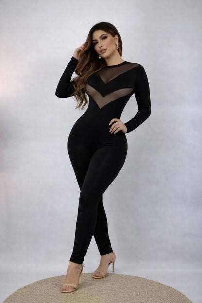 Enterizo femenino en suplex, talla única adaptable a S, M y L. Diseño moderno, cómodo y con envío rápido en Colombia.