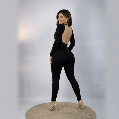Enterizo femenino en suplex, talla única adaptable a S, M y L. Diseño moderno, cómodo y con envío rápido en Colombia.